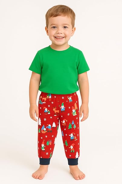 EIO Cotton Pajama Pants with All Over Print for Boys - Image 3