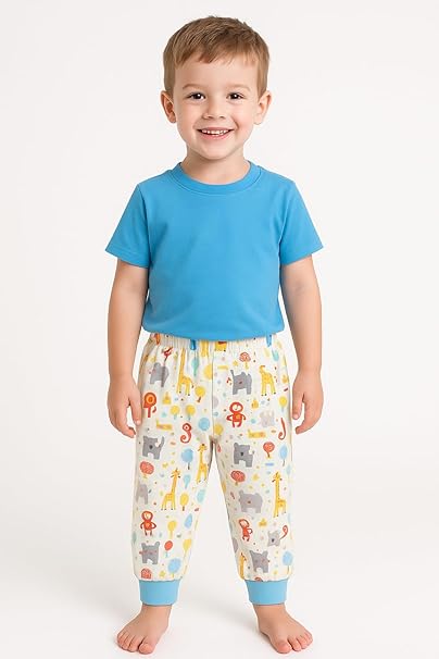 EIO Cotton Pajama Pants with All Over Print for Boys - Image 7