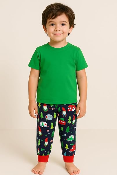 EIO Cotton Pajama Pants with All Over Print for Boys - Image 6