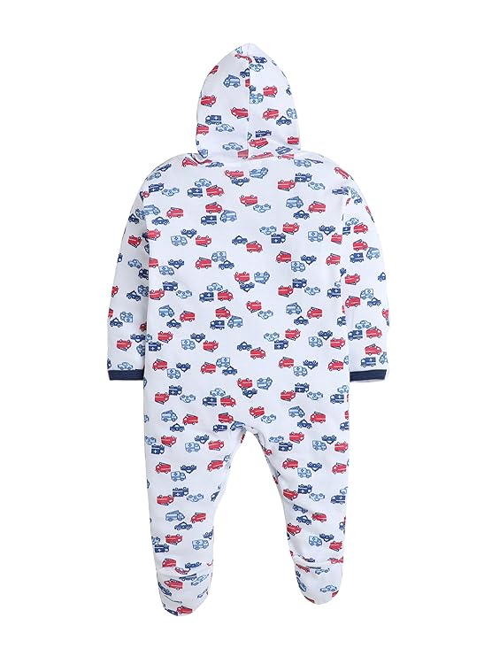 EIO 100% Cotton Hooded Baby Rompers Combo Pack 2 - Image 3