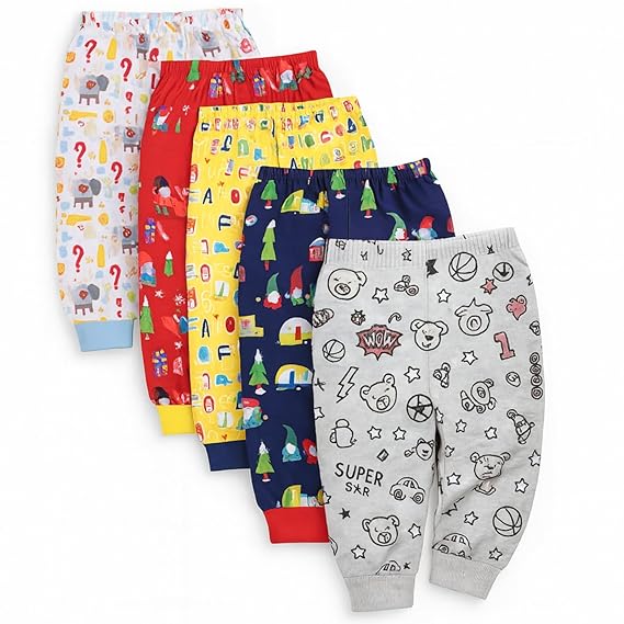 EIO Cotton Pajama Pants with All Over Print for Boys