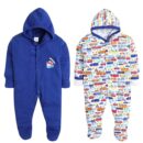 EIO 100% Cotton Hooded Baby Rompers Combo Pack 2 - Royal Blue