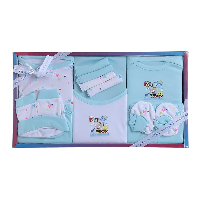 EIO Complete Newborn Baby Gift Set – Soft Cotton Baby Clothing Kit -13 Pieces - Image 6