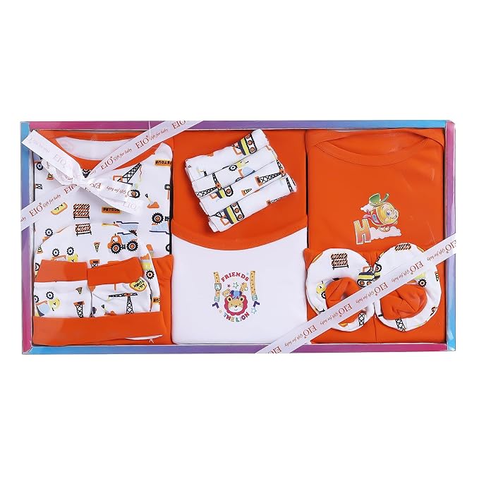 EIO Complete Newborn Baby Gift Set – Soft Cotton Baby Clothing Kit -13 Pieces - Image 7