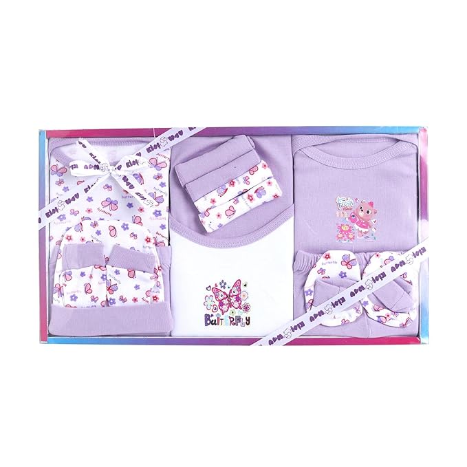 EIO Complete Newborn Baby Gift Set – Soft Cotton Baby Clothing Kit -13 Pieces - Image 4