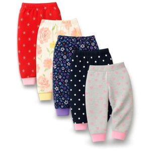 Girls Printed Leggings pack of 5