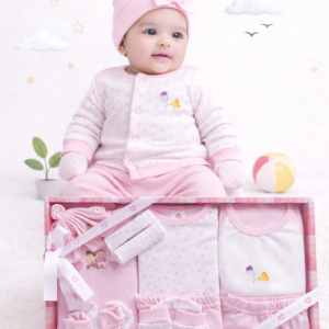 EIO Complete Newborn Baby Gift Set  – Soft Cotton Baby Clothing Kit -13 Pieces