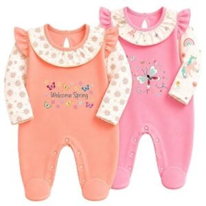EIO® Premium Cotton Baby Rompers & Sleepsuits (Pack of 2)