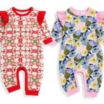 EIO® Premium Cotton Baby Rompers & Sleepsuits (Pack of 2) - Red & Purple