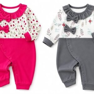 EIO® Premium Cotton Baby Rompers & Sleepsuits (Pack of 2)